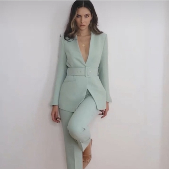 Zara belted blazer jacket - Picture 1 of 15